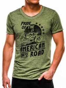 3704858 men s printed t shirt s1052 green