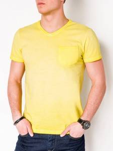 3704878 men s plain t shirt s674 yellow
