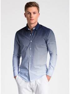 3705401 men s shirt with long sleeves k460 navy