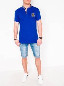 3706433 men s printed polo shirt s849 blue
