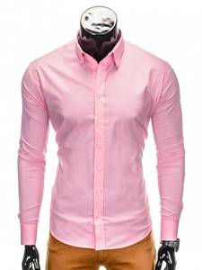 3706734 men s elegant shirt with long sleeves k219 pink