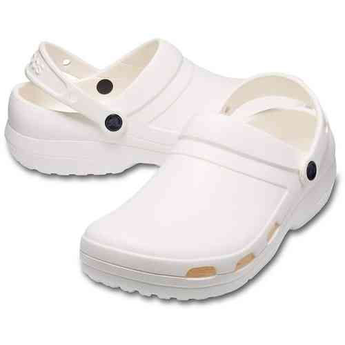 white work crocs