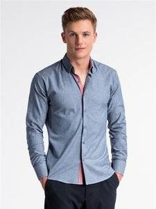 3901049 men s shirt with long sleeves k487 navy