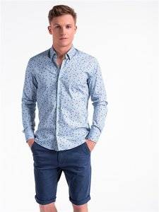 3901059 men s shirt with long sleeves k492 blue