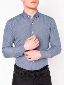 3901097 men s shirt with long sleeves k435 navy