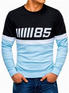 3901106 men s printed sweatshirt b934 light blue