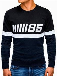 3901108 men s printed sweatshirt b934 navy