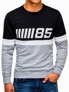 3901110 men s printed sweatshirt b934 grey