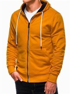 3901111 men s zip up sweatshirt b976 mustard