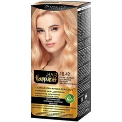 9127750 stoykaya krem kraska dlya volos serii hair happiness ton no 10.42 ochen svetlyy persikovyy blondin 4813406008152
