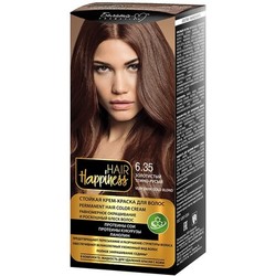 9127751 stoykaya krem kraska dlya volos serii hair happiness ton no 6.35 zolotistyy temno rusyy 4813406008268